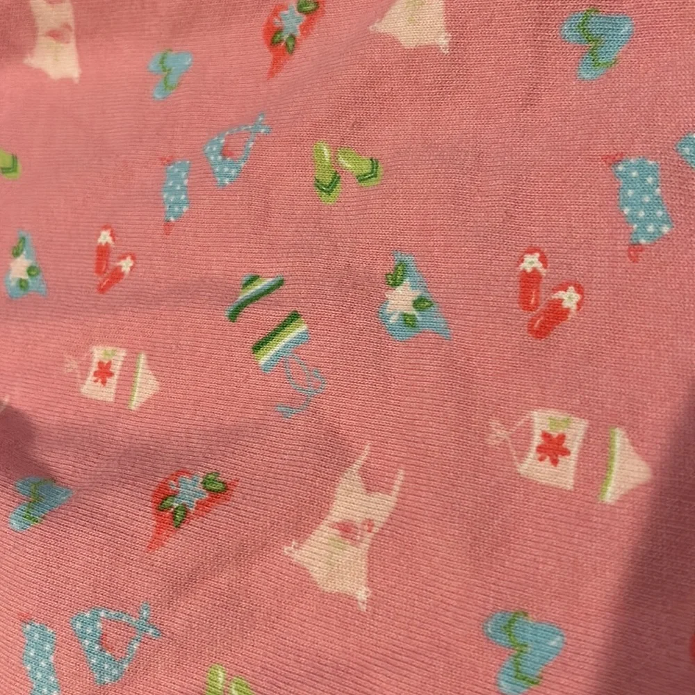 Gymboree Outlet Pool Party Pink 100% Cotton Knit Dress Size 7 - Picture 5 of 9